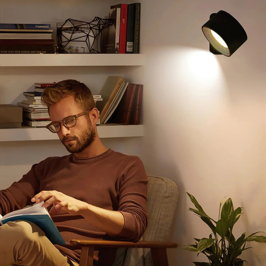 Wall Light 360° LED Rechargeable Waterproof