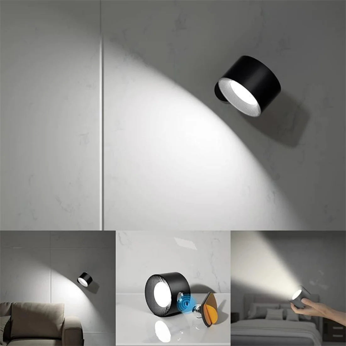 Wall Light 360° LED Rechargeable Waterproof