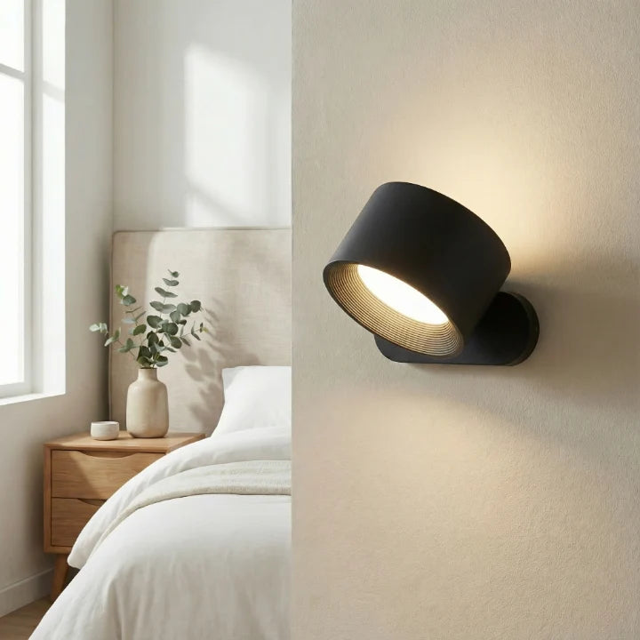 Wall Light Cordless USB-Rechargeable Remote & No-Drill Mount
