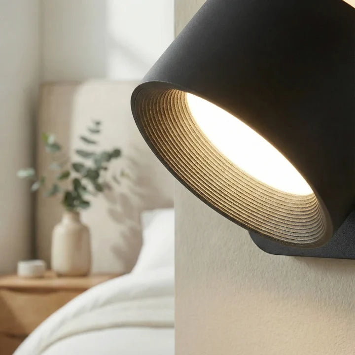 Wall Light Cordless USB-Rechargeable Remote & No-Drill Mount