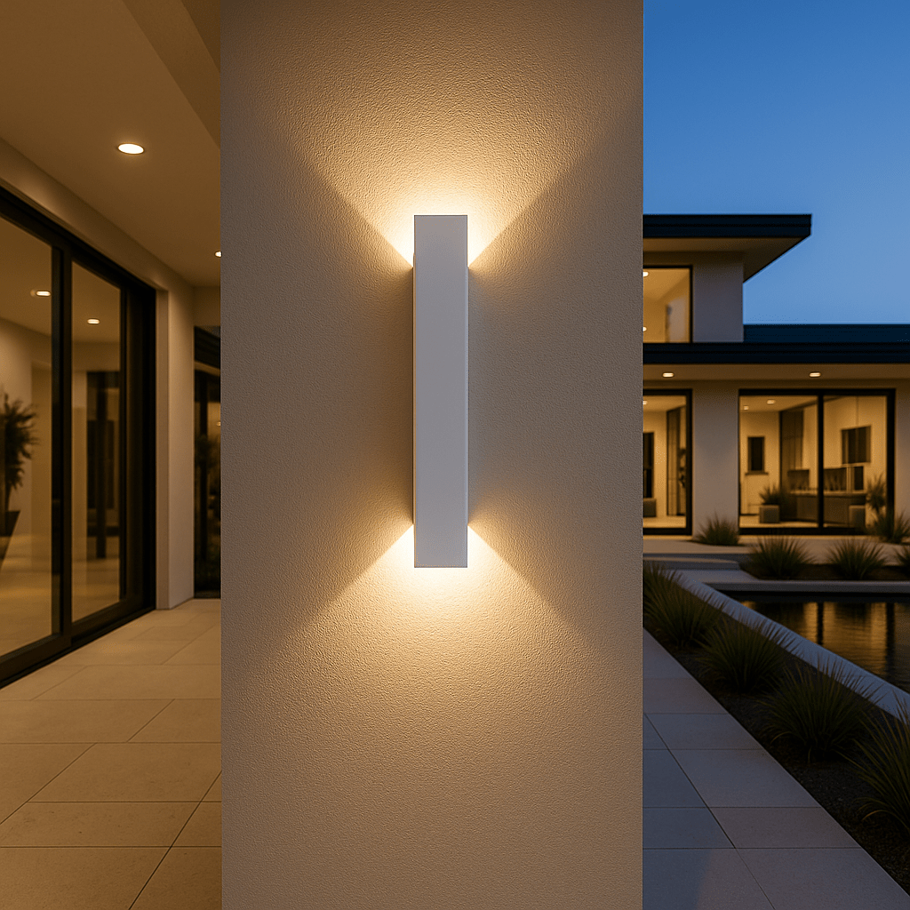 Wall Light Cylindrical Diffused LED Metal & Acrylic