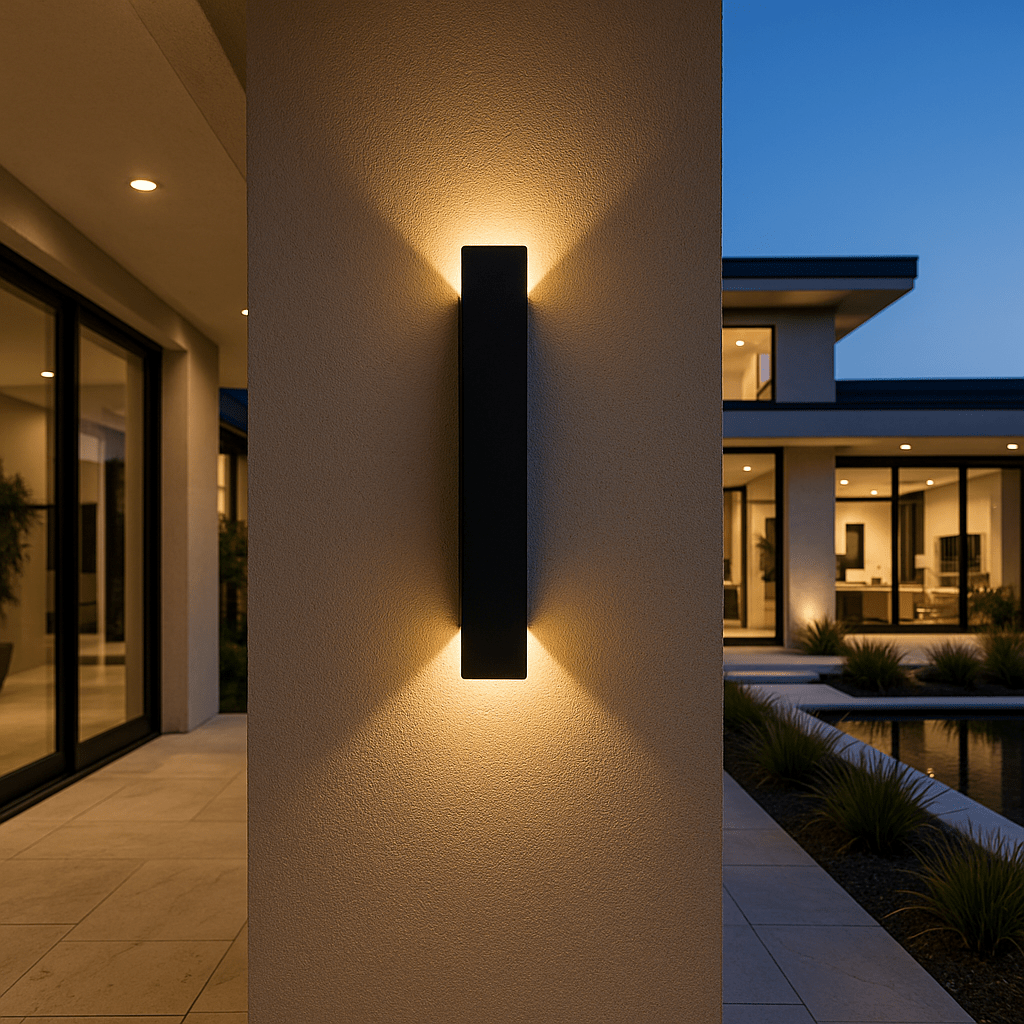 Wall Light Cylindrical Diffused LED Metal & Acrylic