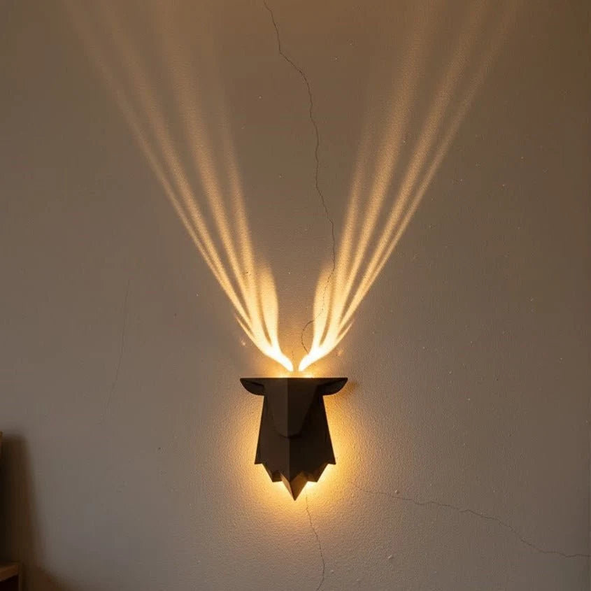 Wall Light Deer-Shaped Dimmable Remote & Rechargeable