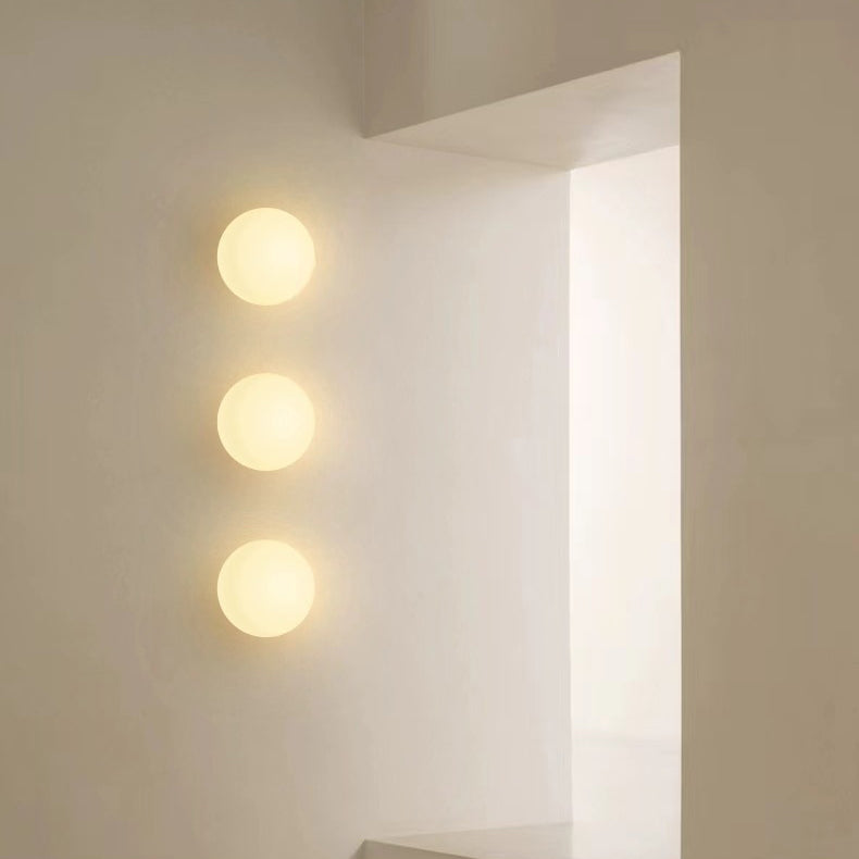 Wall Light Frosted Glass Globe G9 Socket Glare Free