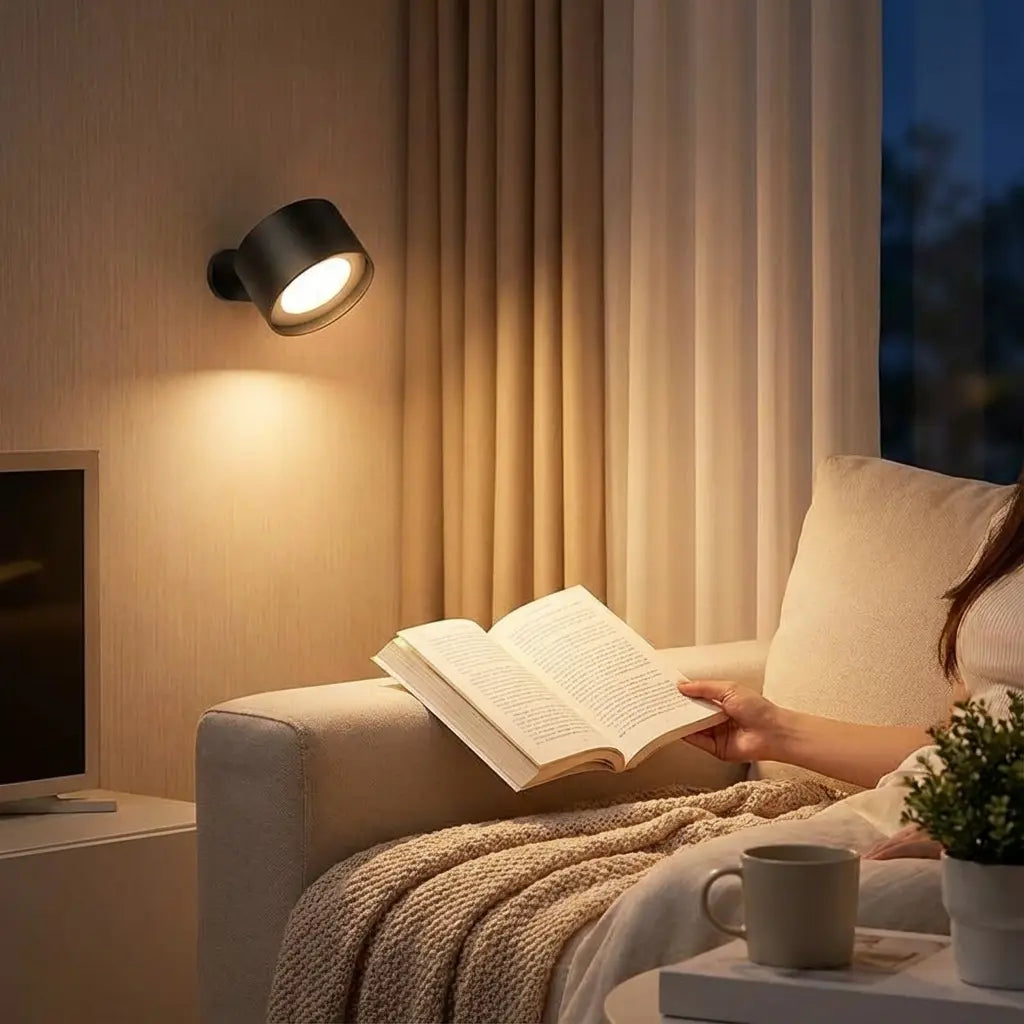 Wall Light Magnetic Mount USB Rechargeable Dimmable Warm-to-Cool