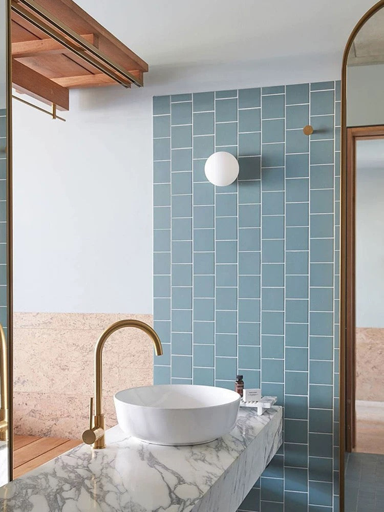 Wall Light Matte Glass Integrated LED Moisture-Resistant