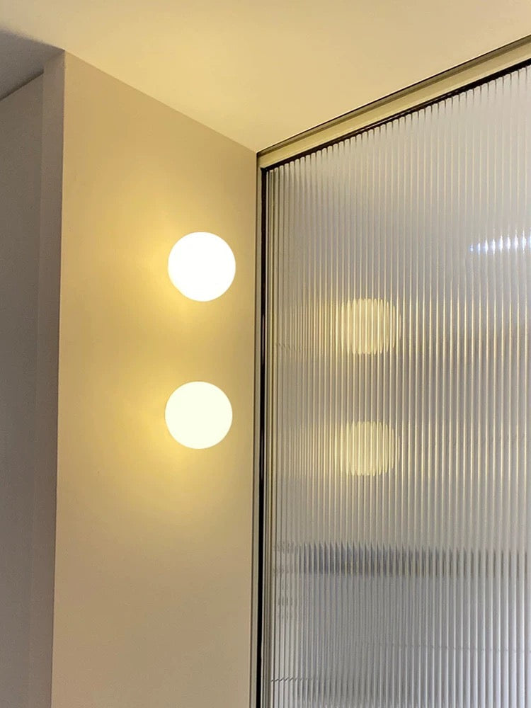 Wall Light Matte Glass Integrated LED Moisture-Resistant