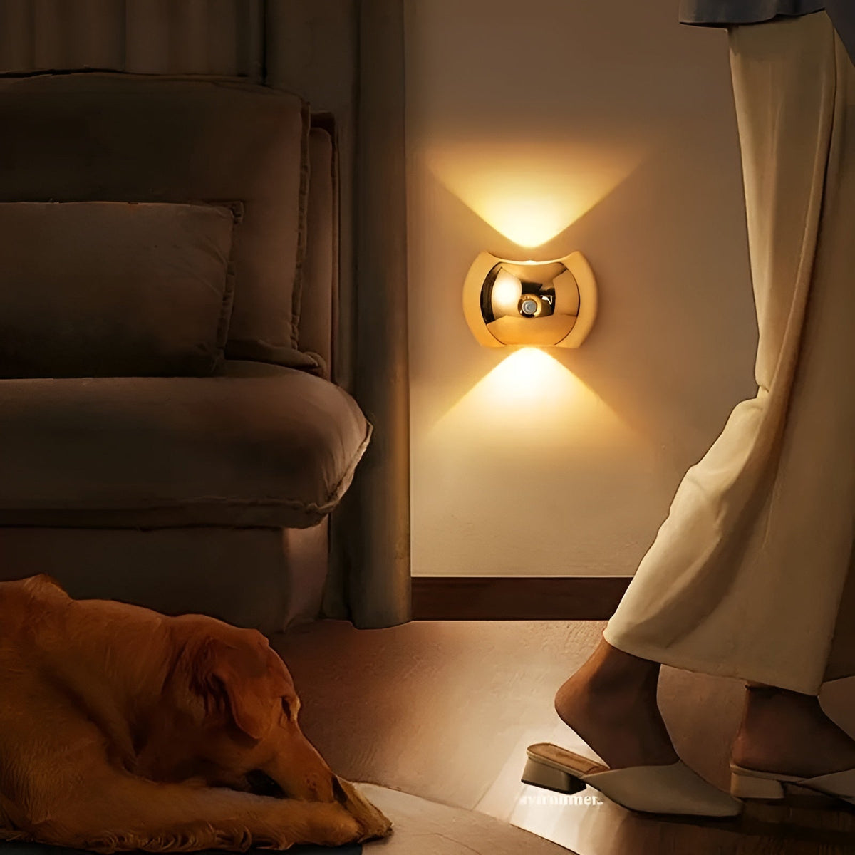 Wall Light Motion-Activated USB-C Rechargeable Magnetic No-Drill Mount