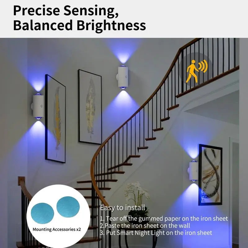 Wall Light Motion Sensor Magnetic Mount Rechargeable