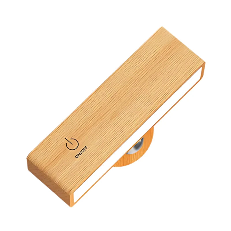 Wall Light Wood Finish Touch Control & Timer