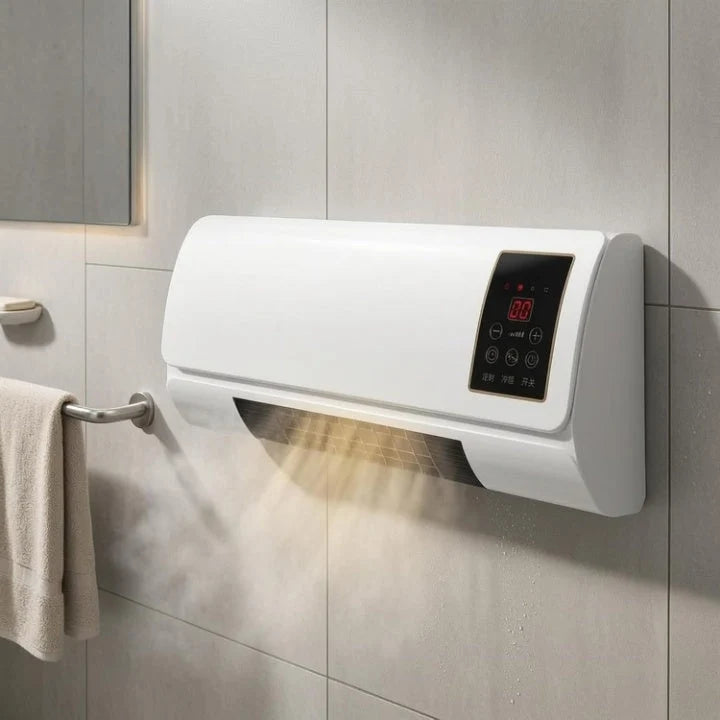 Wall-Mount Heater & Air Conditioner Compact Digital Display