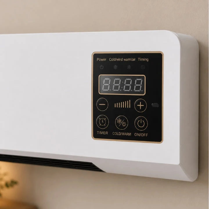 Wall-Mount Heater & Air Conditioner Compact Digital Display