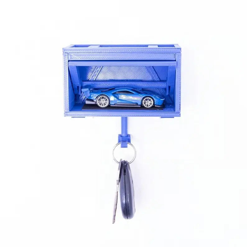 Wall-Mounted Key Holder Retro Car Design No-Tool Mounting