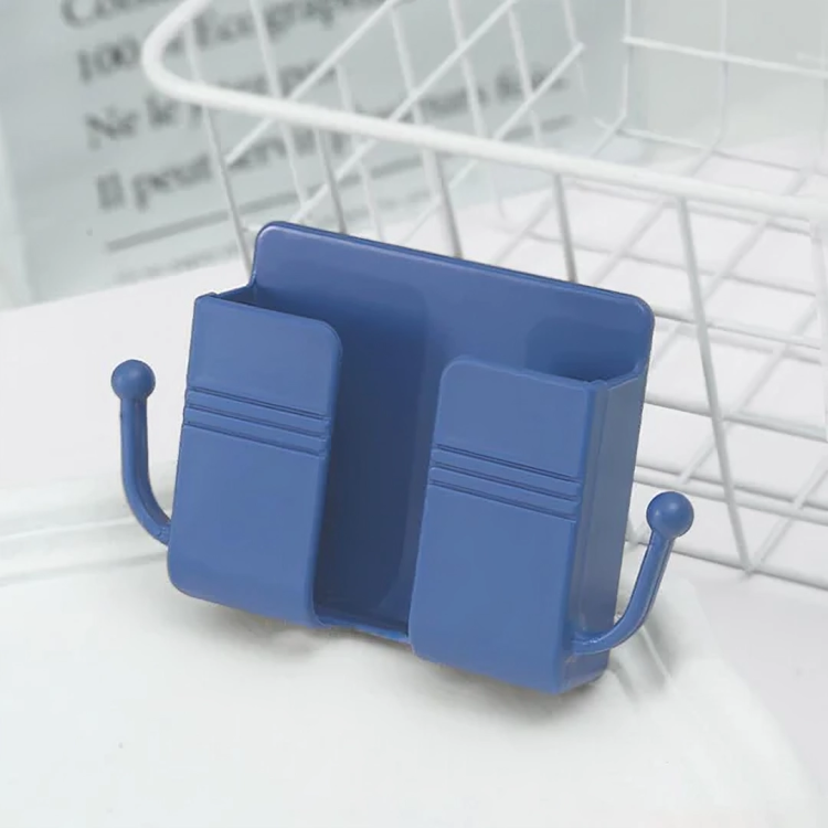 Wall-Mounted Phone Holder Space-Saving Self-Adhesive Cable Guide