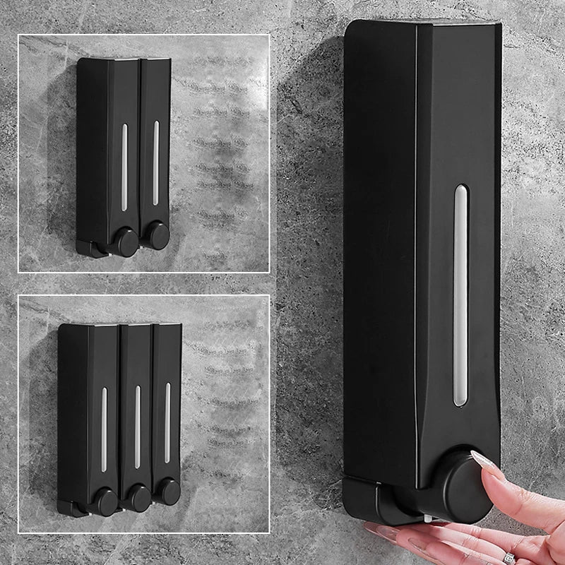 Wall-Mounted Soap Dispenser Multi-Chamber 500 ml Viewing Window