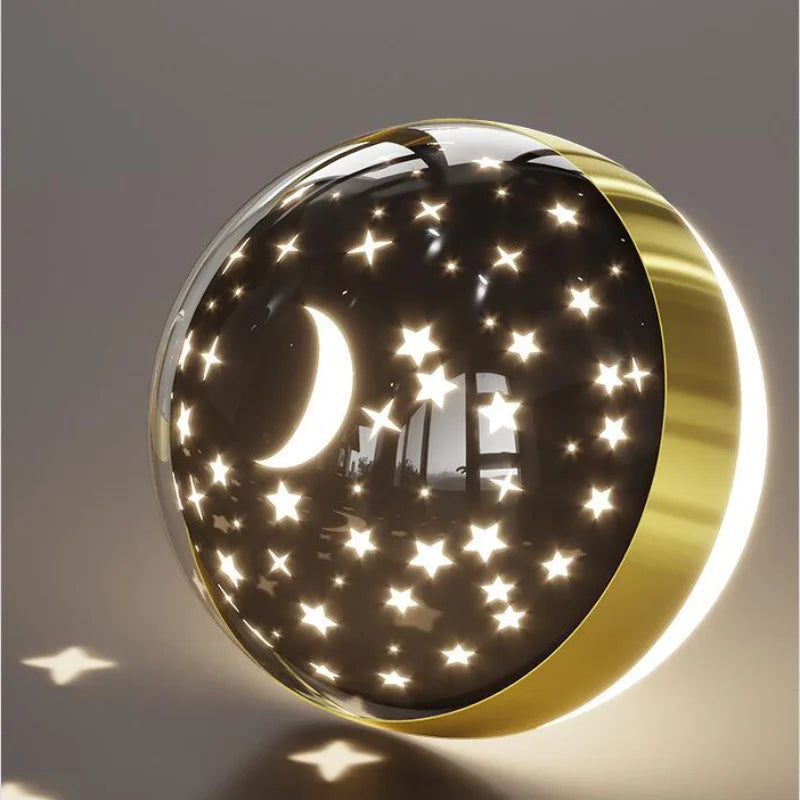 Wall Night Light Starry Sky Projection Adjustable Brightness