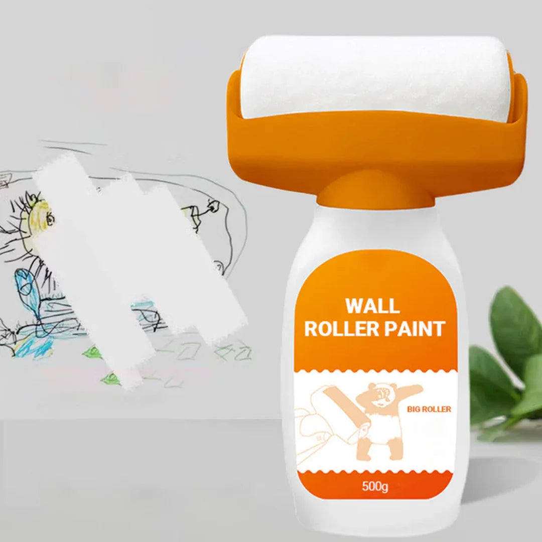 Wall Paint Roller Integrated Microfiber Refillable For Small Repairs