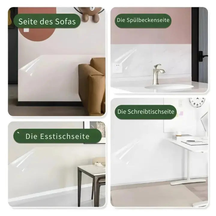 Wall Protection Film Adhesive-Free Scratch-Resistant Transparent