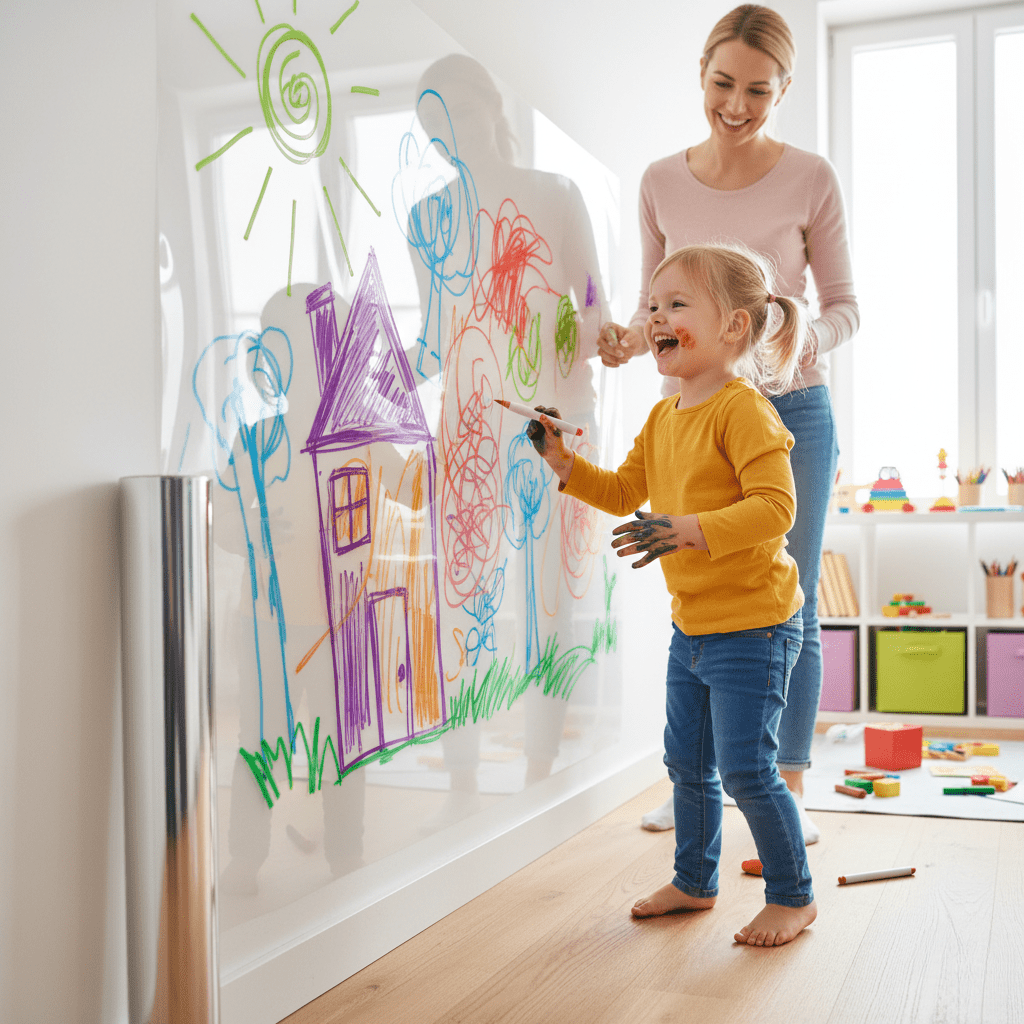 Wall Protection Film Transparent Self-Adhesive & Residue-Free