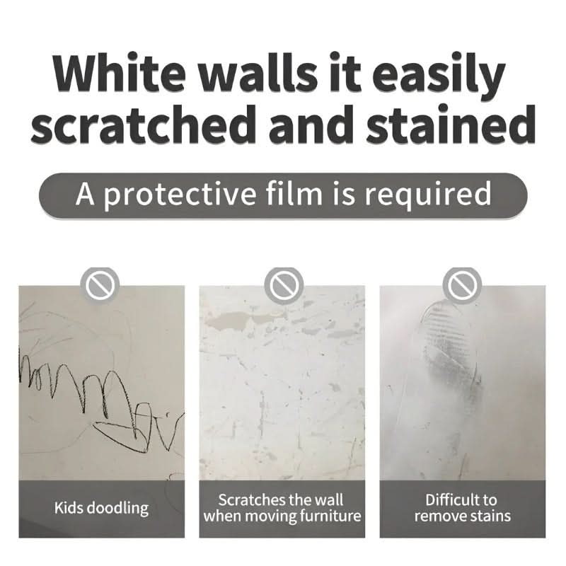 Wall Protection Film Transparent Self-Adhesive & Residue-Free