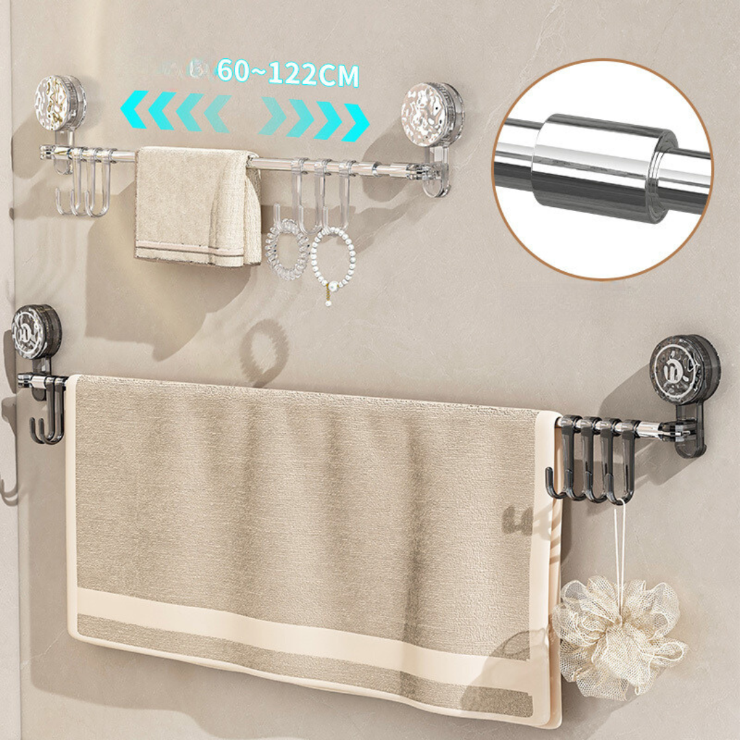 Wall Rack Extendable No-Drill Suction Mount