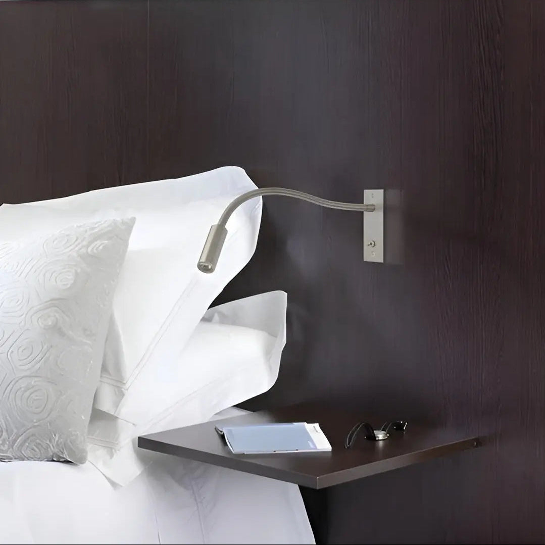 Wall Reading Lamp Adjustable Gooseneck Integrated LED