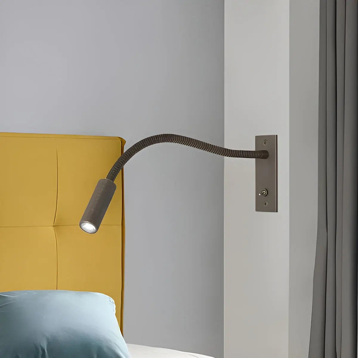 Wall Reading Lamp Adjustable Gooseneck Integrated LED