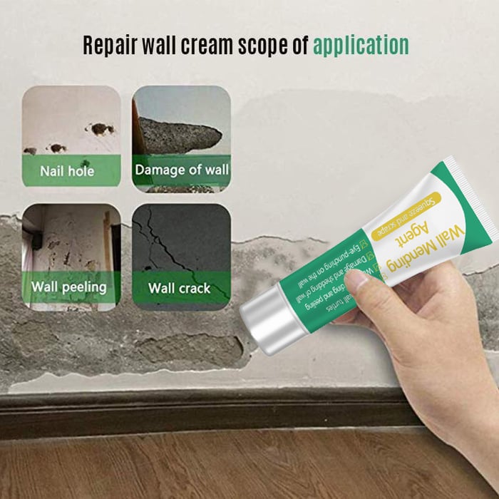 Wall Repair Cream Instant-Fill Waterproof Paintable & Sandable 100ml
