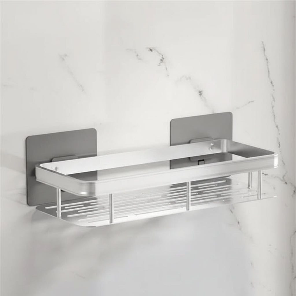 Wall Shelf Self-Adhesive Stainless Steel Holds 11 Lbs