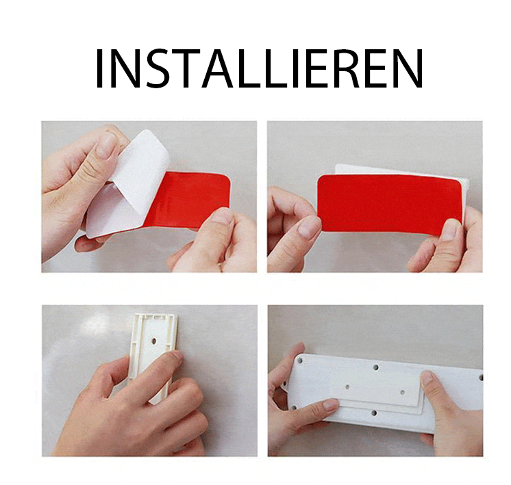 Wall Socket Holder Self-Adhesive No-Drill Reusable