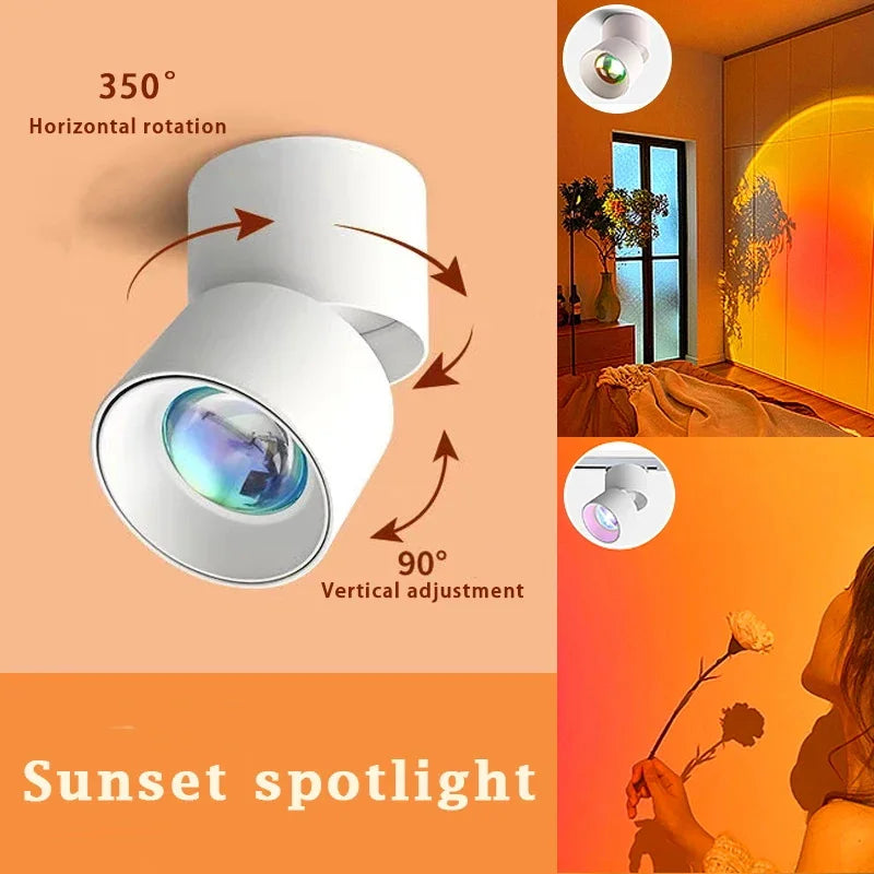 Wall Spotlight Sunset Gradient LED Touch Switch