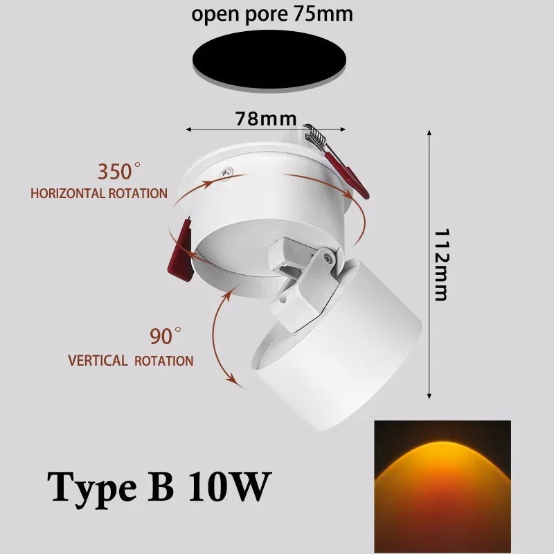 Wall Spotlight Sunset Gradient LED Touch Switch