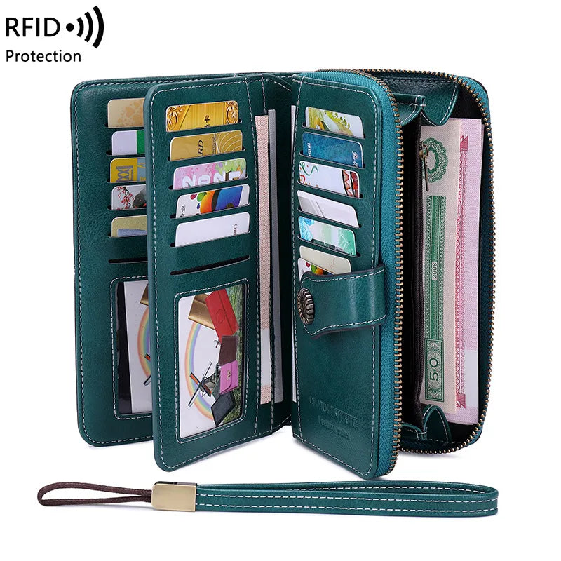 Wallet RFID Blocking 24 Card Slim Water-Repellent