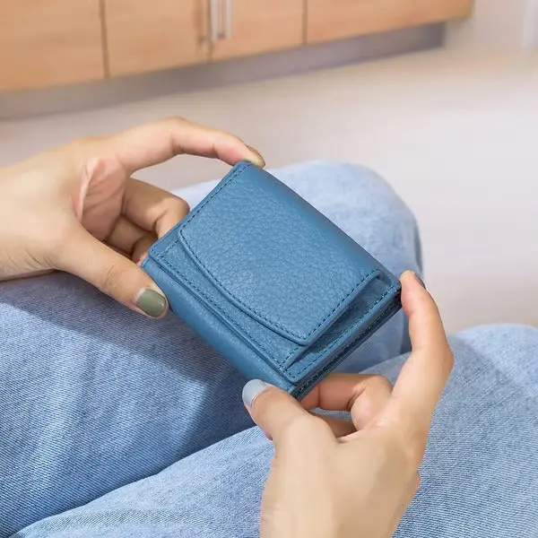Wallet RFID Blocking Card Slots & Zip Coin Pocket