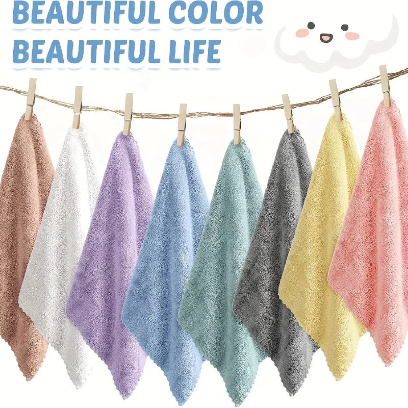 Washcloths Set of 20 Quick-Drying Polyester Lint-Free