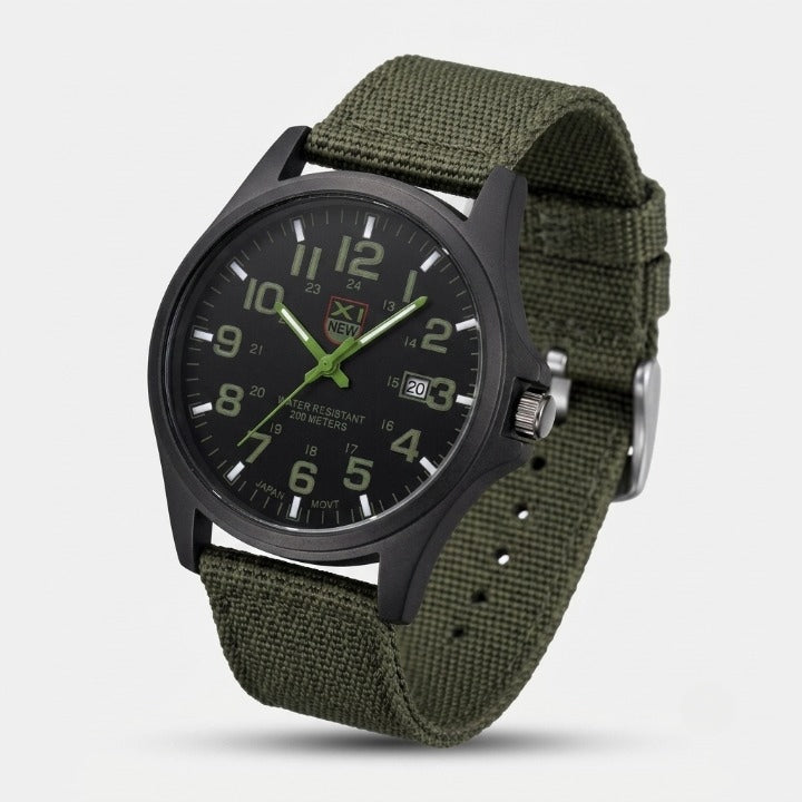 Watch Stainless Steel Case 50M Water-Resistant LED Backlight