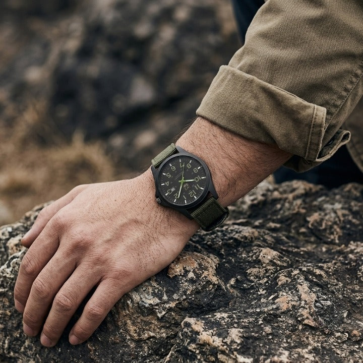 Watch Stainless Steel Case 50M Water-Resistant LED Backlight
