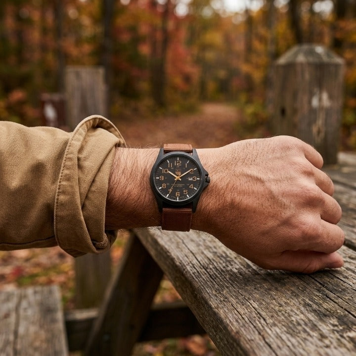 Watch Stainless Steel Case 50M Water-Resistant LED Backlight