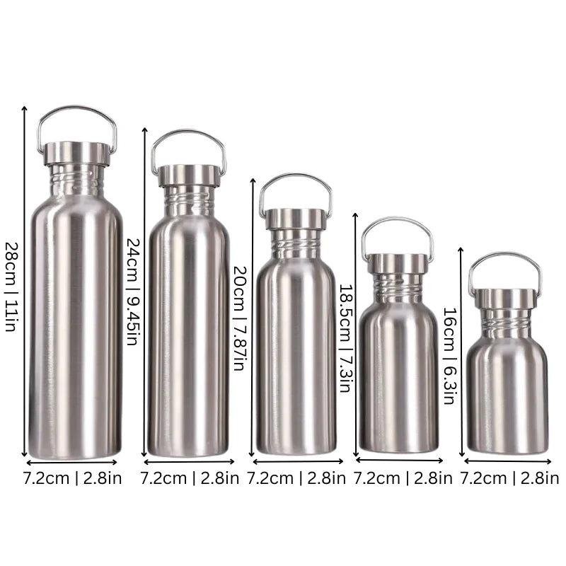 Water Bottle Stainless Steel Leak-Proof Odorless Non-Slip Base