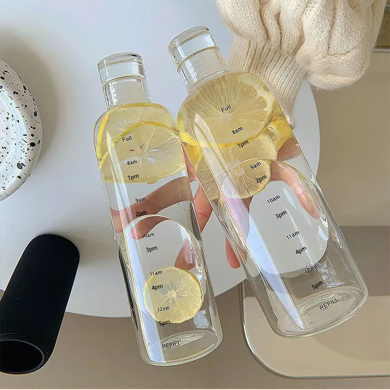 Water Bottle Time Markers Leak-Proof Dishwasher Safe