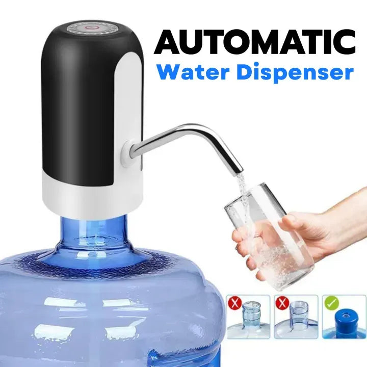 Water Dispenser Pump USB Rechargeable One-Button BPA-Free