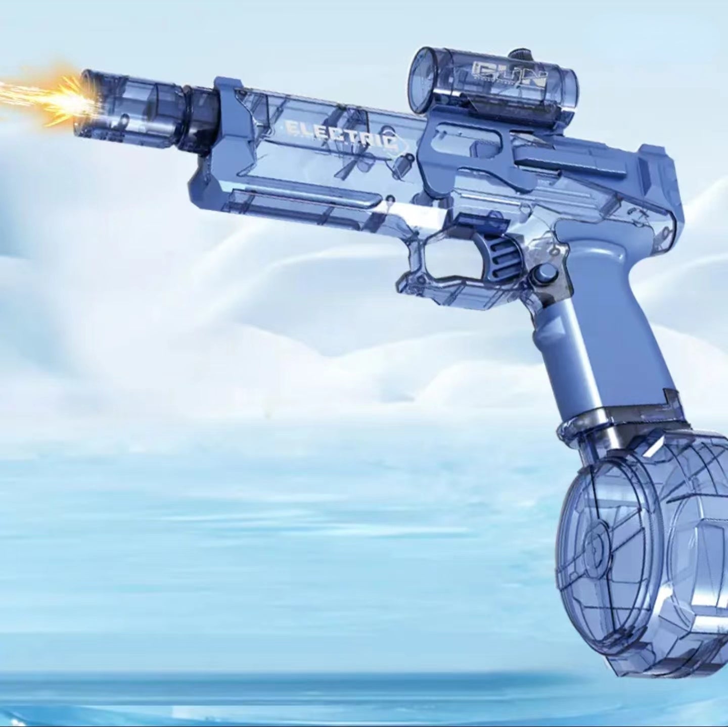 Water Gun LED Lighting & Quiet Silencer 105-Min Playtime