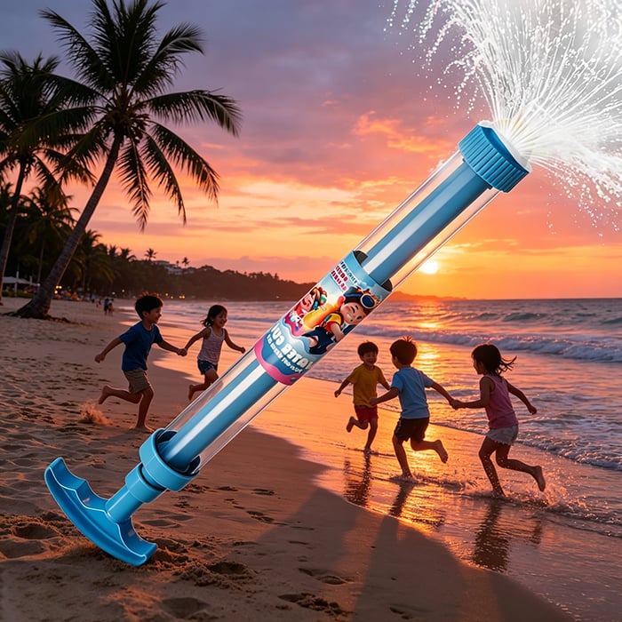 Water Gun Rainbow LED Battery-Free & Leak-Proof