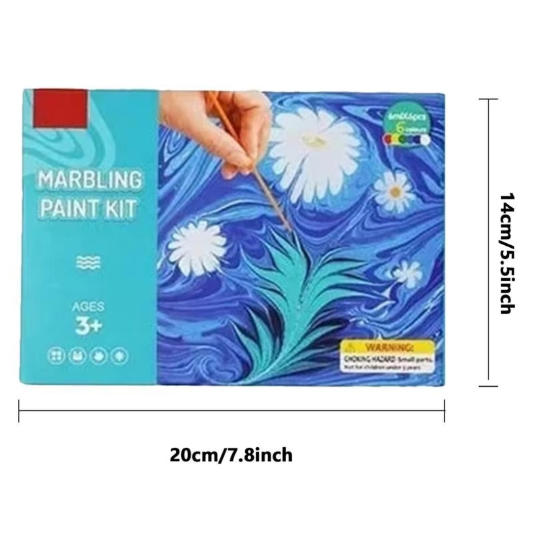 Water Marbling Kit Mess-Free Non-Toxic 6 Or 12 Colors