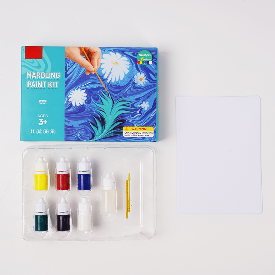 Water Marbling Kit Mess-Free Non-Toxic 6 Or 12 Colors