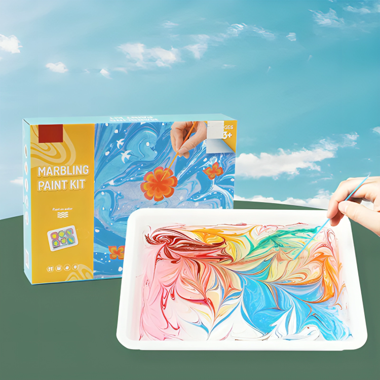 Water Marbling Kit Non-Toxic Washable 6 Or 12 Colors