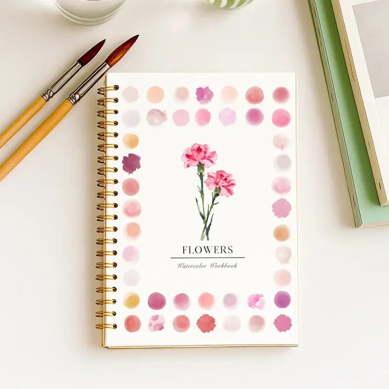 Watercolor Set 16 Colors Workbook & 120 Lb Paper