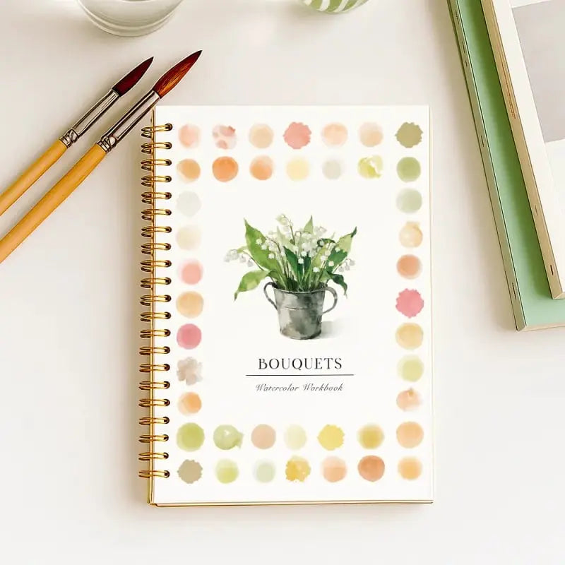 Watercolor Set 16 Colors Workbook & 120 Lb Paper