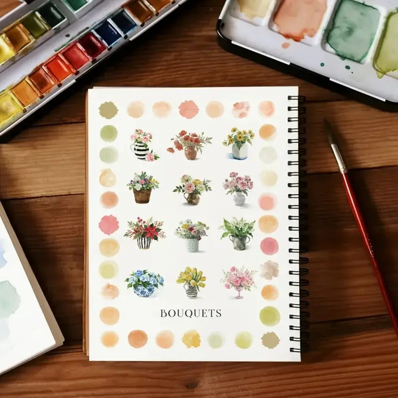 Watercolor Set 16 Colors Workbook & 120 Lb Paper