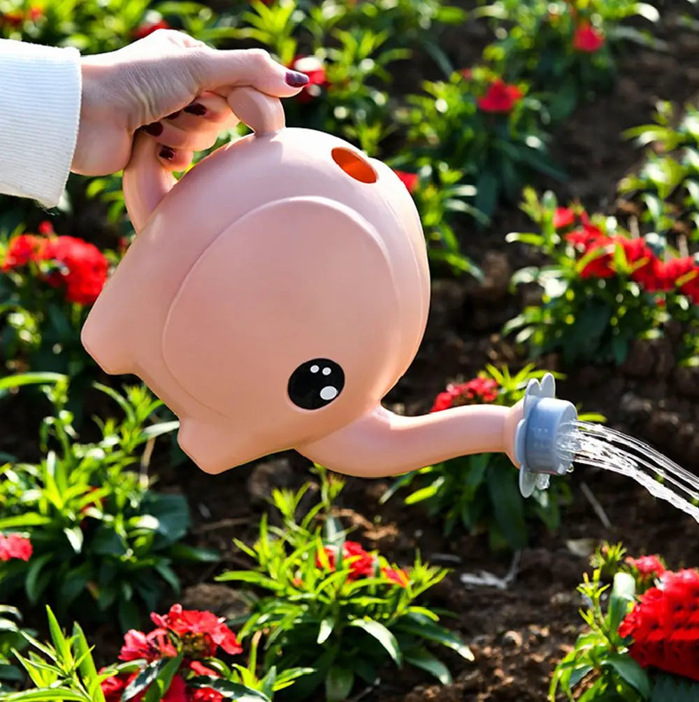 Watering Can Elephant Shape Adjustable Spray Ergonomic Handle